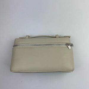 Nove Cream Vegan Leather Top-Handle Crossbody Bag
